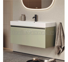 Тумба с раковиной Aqwella Pure 80 шалфей зелёный