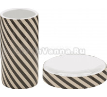 Набор Стакан Ridder Emily 2122108 бежевый + Мыльница 2122308 бежевая