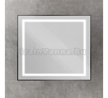 Зеркало BelBagno Kraft 90x80 с подсветкой, черное