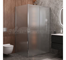 Душевой уголок Cezares Molveno AH 11 120+90 P Cr 120х90 см, профиль хром, стекло рифленое