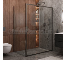 Душевой уголок Cezares Molveno AH 11 160+90 C GM IV 160х90 см, профиль оружейная сталь, стекло прозрачное