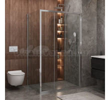 Душевой уголок Cezares Molveno AHF 31 120+90 C CR IV 120х90 см, профиль хром, стекло прозрачное