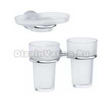 Набор Стакан FBS Nostalgy NOS 007 двойной + Мыльница NOS 010