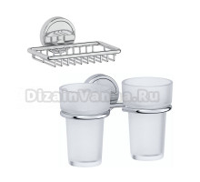 Набор Стакан FBS Luxia LUX 007 двойной + Мыльница LUX 050