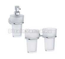 Набор Стакан FBS Nostalgy NOS 007 двойной + Дозатор NOS 009