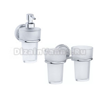 Набор Стакан FBS Luxia LUX 007 двойной + Дозатор LUX 009
