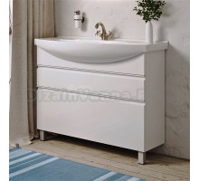 Тумба с раковиной Aqwella Rodos 105 напольная, белая