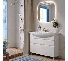 Мебель для ванной комнаты Aqwella Rodos 105 напольная, белая