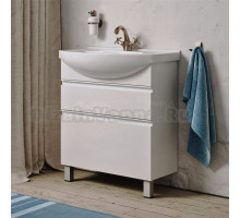 Тумба с раковиной Aqwella Rodos 75 напольная, белая