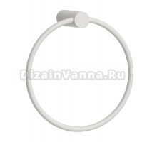 Держатель для полотенец Kaiser Vita KH-3243 матовый белый, кольцо