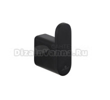 Крючок Kaiser Franco KH-2722 матовый черный, на шурупах