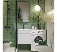 Мебель для ванной комнаты Aqwella Duet 53 L подвесная, под стиральную машину, белая