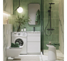 Мебель для ванной комнаты Aqwella Duet 53 R напольная, под стиральную машину, белая