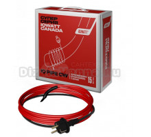 Греющий кабель IQ Watt IQ PIPE CW 28 м, 15 Вт, со встроенным термостатом