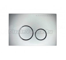 Кнопка смыва для унитаза HYDROSMART 07812.S АБС-пластик, цвет матовый хром