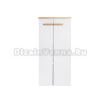 Шкаф-пенал для ванной VIANT Мюнхен 51 матовый белый, натуральный ясень