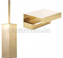 Набор Ершик Migliore Kvant 30242 настенный, золото + Держатель 30236