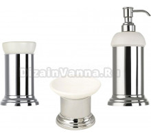 Набор Дозатор Migliore Mirella 17235 хром + Мыльница 17228 хром + Стакан 17226 хром