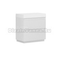 Тумба с раковиной Belux Базель 70 напольная, белая матовая