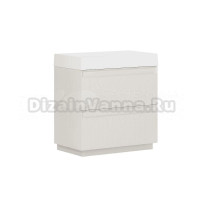 Тумба с раковиной Belux Базель 80 напольная, светлы миндаль матовый