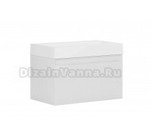 Тумба с раковиной Belux Базель 80 подвесная, белая матовая