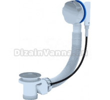 Слив-перелив для ванны STWORKI 00000825 50 мм, полуавтомат, хром, с сифоном