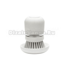 Щетка Brabantia SinkSide 302640 для мытья посуды, с дозатором, светло-серая