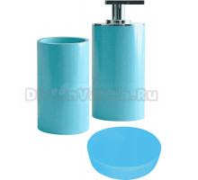 Набор Стакан Ridder Paris Paris 22250103 голубой + Мыльница Paris 22250303 голубая + Дозатор Paris 22250503 голубой