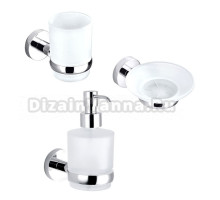 Набор Стакан Rav Slezak Colorado COA0201 хром + Мыльница COA0300 хром + Дозатор COA0303 хром