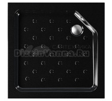 Поддон для душа Melodia della vita Square 59437 80х80, черный