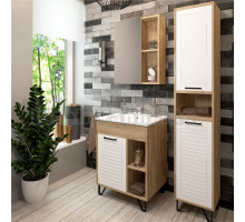 Мебель для ванной комнаты EvaGold Olsen 60 белое дерево, дуб баррик