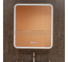 Зеркало-шкаф Silver Mirrors 80х70 L с подсветкой, белое