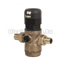 Редуктор давления BWT D1 Red 1" НР-НР, с визуализацией давления, без манометра, горячая вода