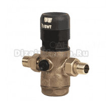 Редуктор давления BWT D1 Red 1/2" НР-НР, с визуализацией давления, без манометра, горячая вода