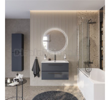 Мебель для ванной комнаты Cezares Eco Cer-N 80 grafito, раковина Eco 80, ручки матовые черные