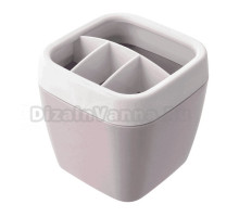 Стакан для зубных щеток Martika Эллиса розовый, пластиковый