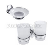 Набор Стакан Fixsen Europa FX-21807 двойной + Мыльница FX-21808
