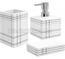 Набор Стакан Ridder Scotty 2172100 белый + Мыльница 2172300 белая + Дозатор 2172500 белый