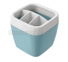 Стакан для зубных щеток Martika Эллиса голубой, пластиковый