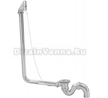 Слив-перелив для ванны STWORKI 00000821 50 мм, хром, с сифоном