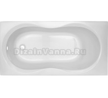 Акриловая ванна CBath Salus 150x70 см, встраиваемая, белая, с каркасом