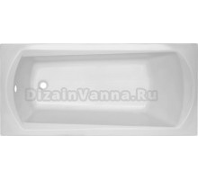 Акриловая ванна CBath Clio 160x70 см, встраиваемая, белая, с каркасом