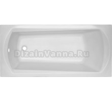 Акриловая ванна CBath Clio 170x70 см, встраиваемая, белая, с каркасом