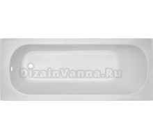 Акриловая ванна CBath Galaxy 170x70 см, встраиваемая, белая, с каркасом