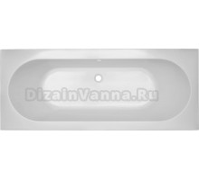 Акриловая ванна CBath Cora 170x70 см, встраиваемая, белая, с каркасом