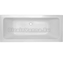 Акриловая ванна CBath Fortuna 180x80 см, встраиваемая, белая, с каркасом