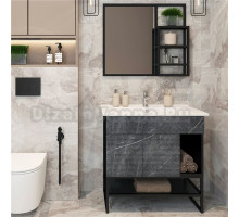 Мебель для ванной комнаты EvaGold Jagger 85 торос черный софт