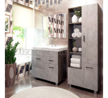 Мебель для ванной комнаты EvaGold Catherine 80 белый камень, дуб