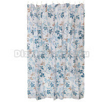 Штора для ванной Рыжий кот SC-PE-07 180х180, белая, цветы