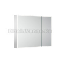 Зеркальный шкаф из алюминия для ванной комнаты Sancos Evoke 900x700х136 мм с LED подсветкой SC8090